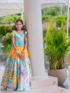 OC 222 Heavy Chinon With Embroidery Sequence Work Kediya Style Lahenga With Choli Dupatta Wholesale In India